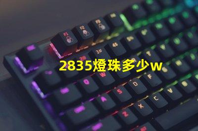 2835燈珠多少w 2835燈珠
